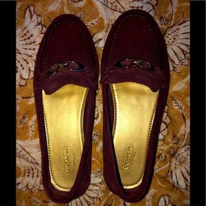 Coach Eggplant flats